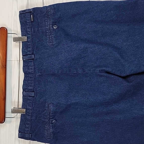 Dockers Pleated Khakis Soft Cotton - Blue  Straight Leg Womens Size Waist 38" - Picture 5 of 13